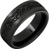 The Norseman - Black Diamond Ceramic Ring